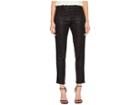 The Kooples Leather Effect Sport Pants With Zip (black) Women's Casual Pants