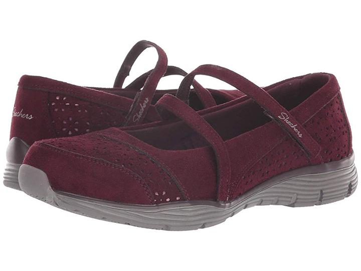Skechers Seager Frills Thrills (burgundy) Women's Shoes