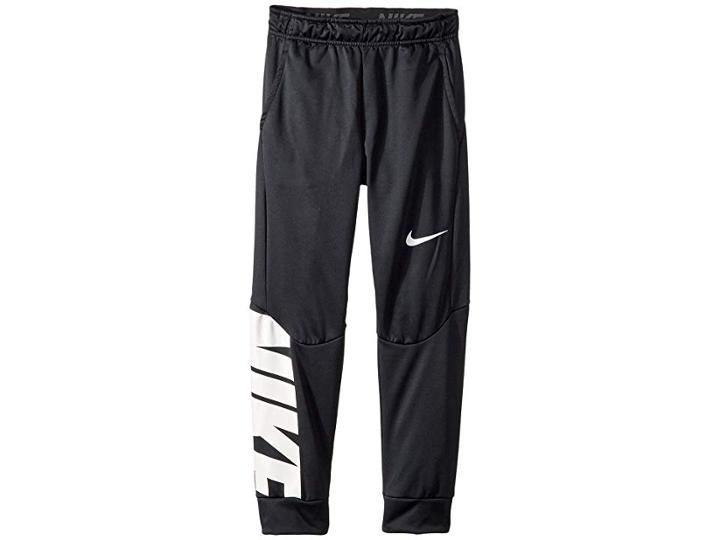 Nike Kids Therma Printed Training Pant (little Kids/big Kids) (black/white) Boy's Casual Pants