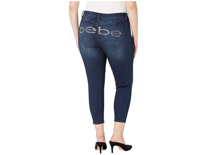 Bebe Plus Size Heartbreaker Capris Crop In Barbados (barbados) Women's Jeans