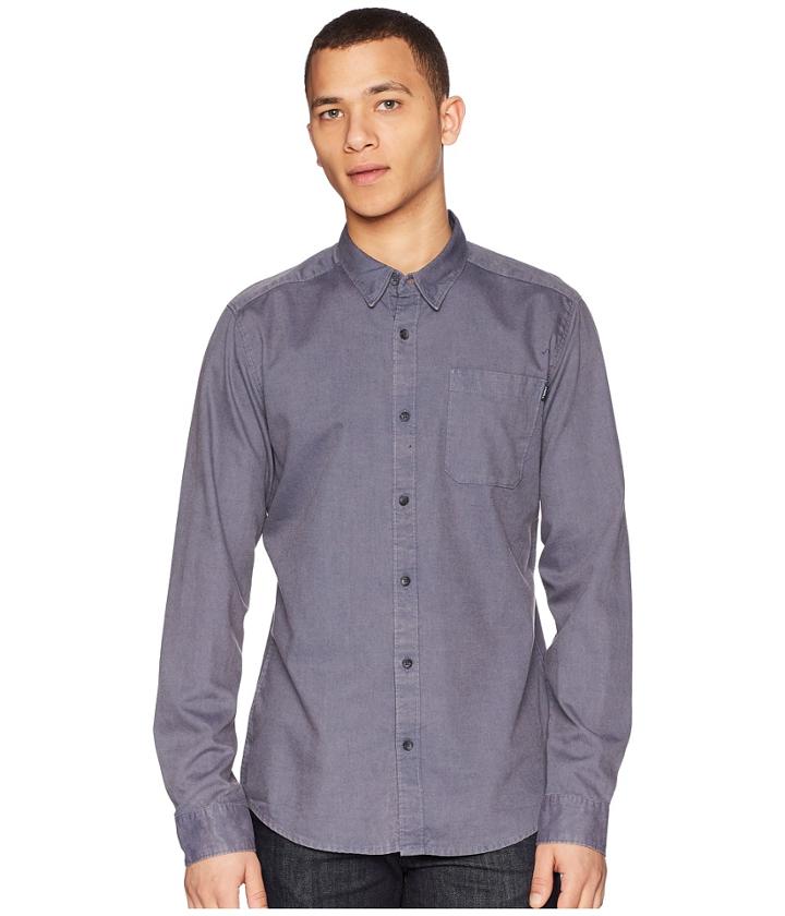 O'neill Rhodes Long Sleeve Woven (slate) Men's Clothing