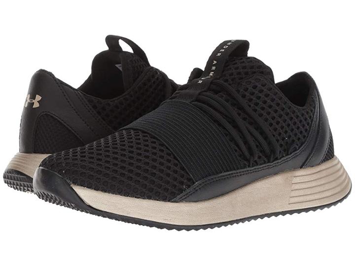 Under Armour Ua Breathe Lace X Nm (black/metallic Faded Gold/metallic Faded Gold) Women's Shoes