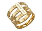 Michael Kors Tri Stack Open Pave Bar (gold) Ring