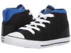 Converse Kids Chuck Taylor All Star Syde Street Mid (little Kid) (black/laser Blue/white) Kids Shoes
