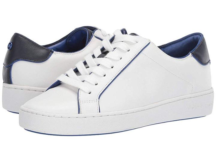 Michael Michael Kors Harper Lace-up (optic White/admiral) Women's Shoes