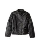 Urban Republic Kids Buffalo Faux Leather Moto (little Kids/big Kids) (black) Girl's Coat