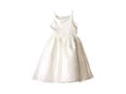 Us Angels Sleeveless Satin Popver Bodice W/ Beaded Waist Full Skirt (little Kids) (ivory) Girl's Dress