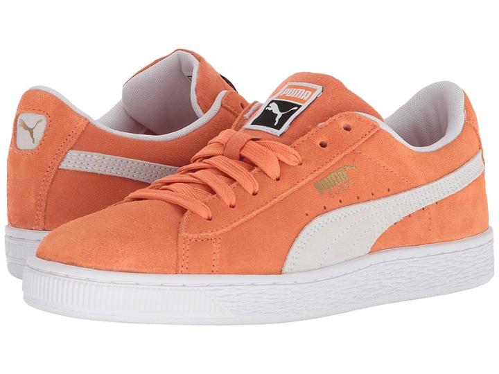 Puma Kids Suede Classic (big Kid) (melon/puma White) Kids Shoes