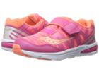 Saucony Kids Baby Ride Pro (toddler/little Kid) (coral/multi) Girls Shoes