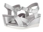 Anne Klein Paprika (silver/silver Synthetic) Women's Wedge Shoes