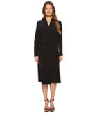 Vince Slit Back Shirtdress (black) Women's Dress