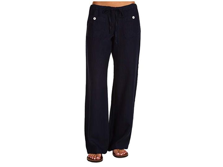 Allen Allen Linen Long Pant Ll9497 (lapis) Women's Casual Pants