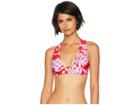 Trina Turk Bali Blossoms Halter Top (red) Women's Swimwear