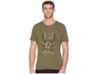 John Varvatos Star U.s.a. Faded Skull (olive) Men's T Shirt