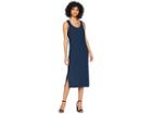 Kensie Two-tone Rib Knit Dress Ks5k8198 (cobalt Sea Combo) Women's Dress