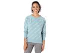 Champion Heritage French Terry Crew (champion Outline Script Cornflower Teal) Women's Clothing