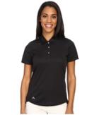 Adidas Golf Essentials Climachill Sport Polo (black/black) Women's Short Sleeve Pullover
