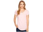 U.s. Polo Assn. Soft Heather Scoop Neck T-shirt (pink Daisy) Women's T Shirt