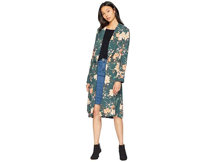 Flynn Skye Paulina Duster (abstract Emerald) Women's Clothing