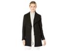 Anne Klein Wing Collar Cardi Jacket W/ Zips (anne Black) Women's Sweater