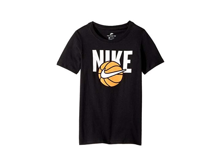 Nike Kids Nsw Basketball T-shirt (little Kids/big Kids) (black) Boy's T Shirt