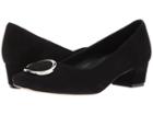 Vaneli Lailie (black Suede/silver Trim) Women's 1-2 Inch Heel Shoes