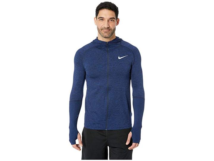 Nike Element Full Zip Hoodie (obsidian/blue Void) Men's Sweatshirt