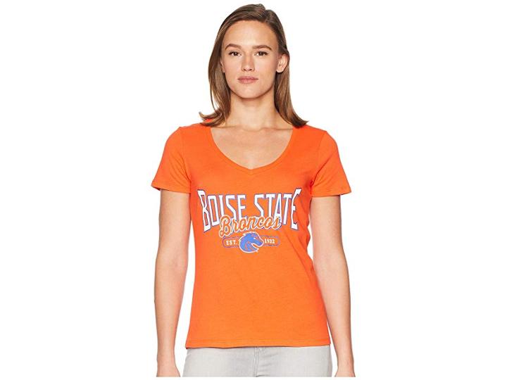 Champion College Boise State Broncos University V-neck Tee (orange) Women's T Shirt