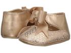 Baby Deer Soft Sole Dress Flat With Ankle Strap (infant) (rose Gold) Girl's Shoes