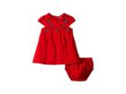 Janie And Jack Cap Sleeve Dress (infant) (red Bow) Girl's Dress