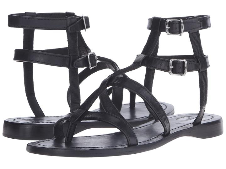 Frye Rachel Gladiator (black Smooth Full Grain) Women's Sandals