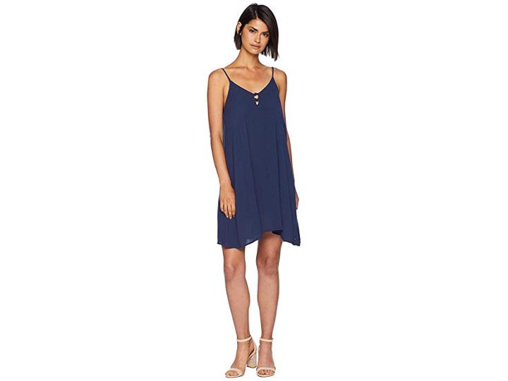 Roxy Full Bloom Woven Tank Dress (dress Blues) Women's Dress