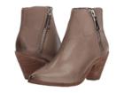 Frye Lila Zip Short (grey Polished Soft Full Grain) Women's Pull-on Boots