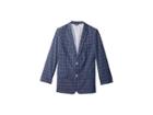 Tommy Hilfiger Kids Straited Windowpane Blazer (big Kids) (moody Blue) Boy's Jacket