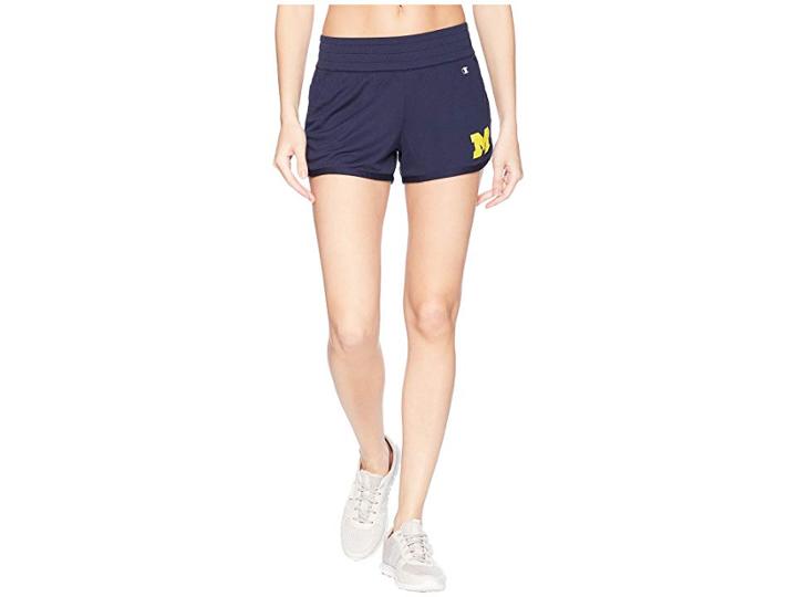 Champion College Michigan Wolverines Endurance Shorts (navy) Women's Shorts