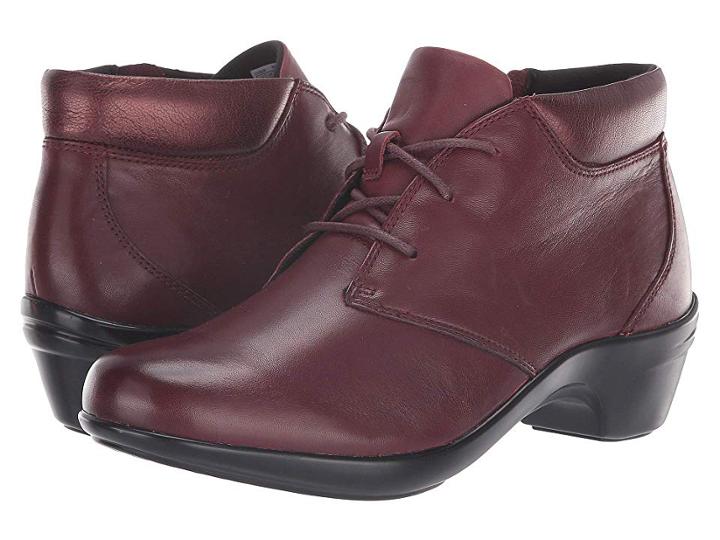 Aravon Kitt Chukka (maroon Leather) Women's Shoes