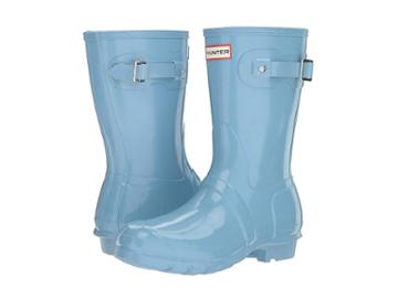 Hunter Original Short Gloss Rain Boots (pale Blue) Women's Rain Boots