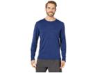 Nike Superset Top Long Sleeve (blue Void/black) Men's Clothing