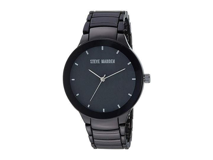 Steve Madden Men Alloy Band Watch Smw192 (black) Watches