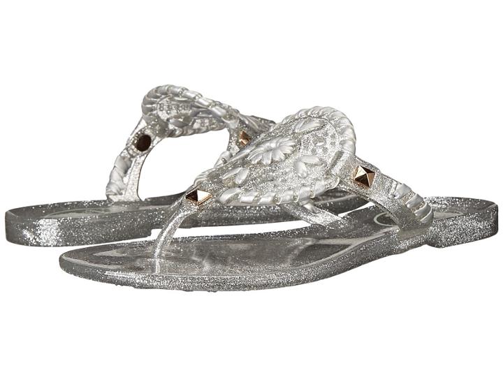Jack Rogers Miss Sparkle Georgica Jelly (toddler/little Kid/big Kid) (silver) Women's Sandals