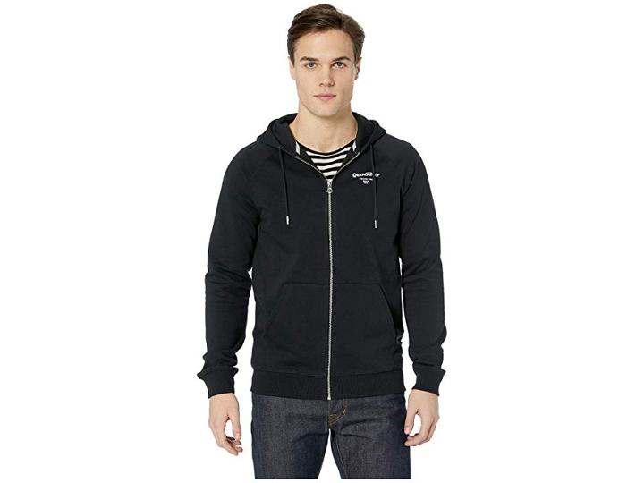 Quiksilver Deacon Fleece Zip Hoodie (black) Men's Fleece