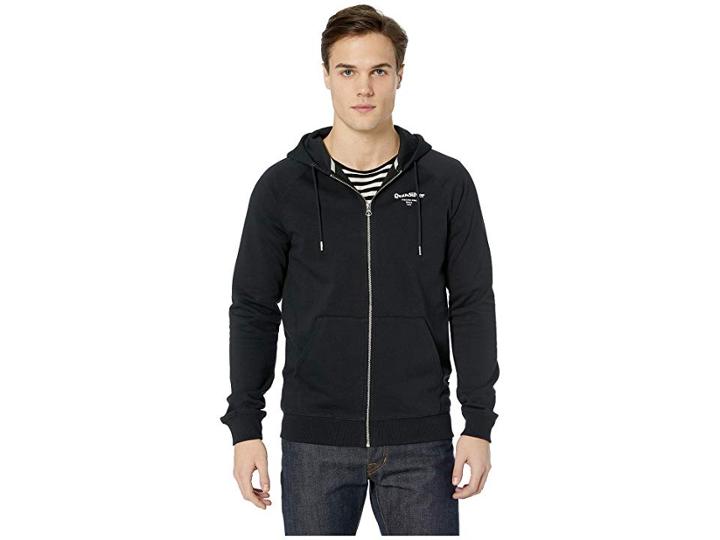 Quiksilver Deacon Fleece Zip Hoodie (black) Men's Fleece