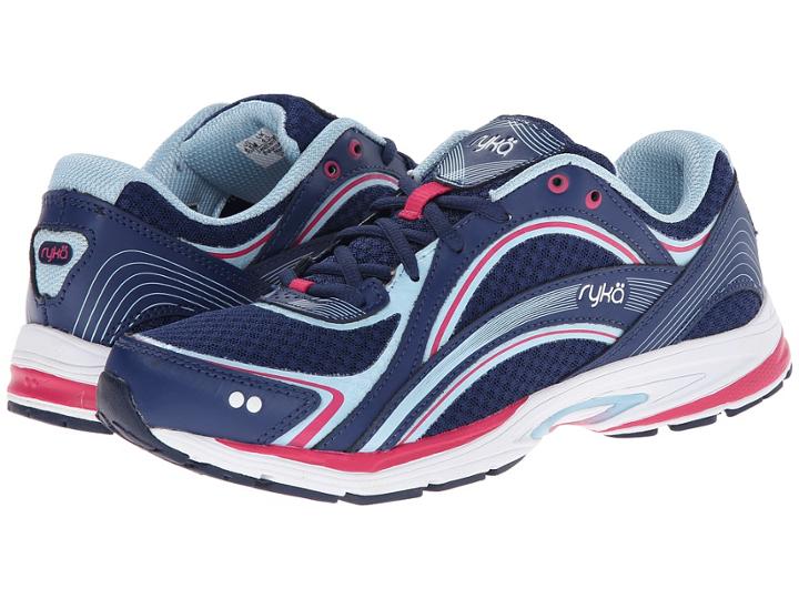 Ryka Sky Walk (jet Ink Blue/zuma Pink/crystal Blue/white) Women's Walking Shoes
