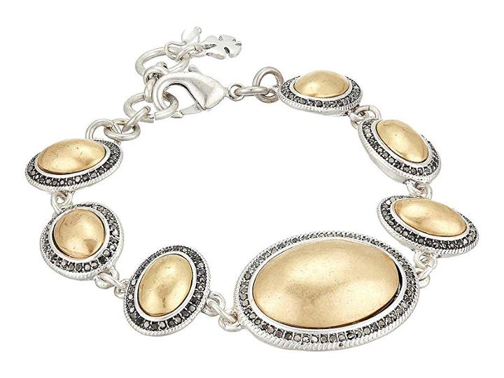 Lucky Brand Pave Gem Link Bracelet (two-tone) Bracelet