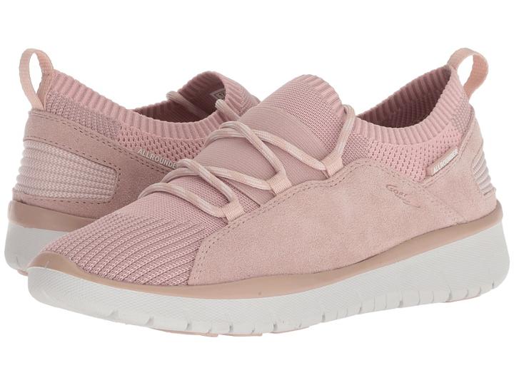 Allrounder By Mephisto Lets Go (rose Dust Mesh/suede) Women's Lace Up Casual Shoes