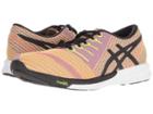 Asics Fuzex Knit (flash Coral/black/safety Yellow) Women's Running Shoes