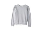 Ag Adriano Goldschmied Kids Overdyed French Terry Pullover (big Kids) (grey Dawn) Girl's Clothing