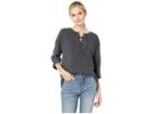 Jag Jeans Debbie Lace-up Shirt (black) Women's Clothing