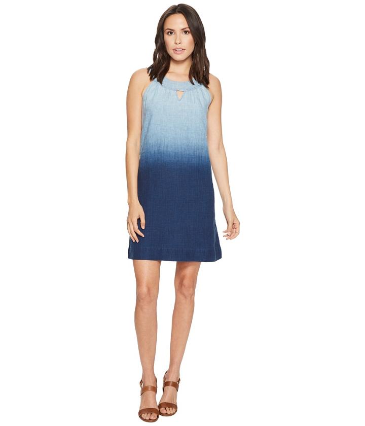 Tommy Bahama Indigo Dip-dyed Short Sundress (dark Indigo Wash) Women's Dress