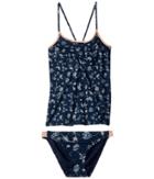 Roxy Kids Beach Days Tankini Set (big Kids) (dress Blues/beyond Way) Girl's Swimwear Sets
